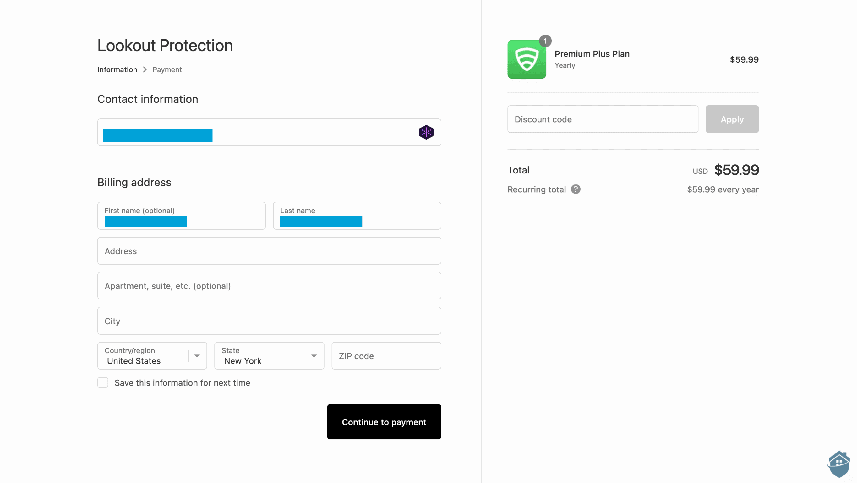 Registering for Lookout Protection