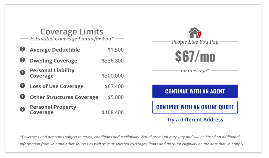 To get a ballpark home insurance quote with AmFam’s calculator, just type in an address.