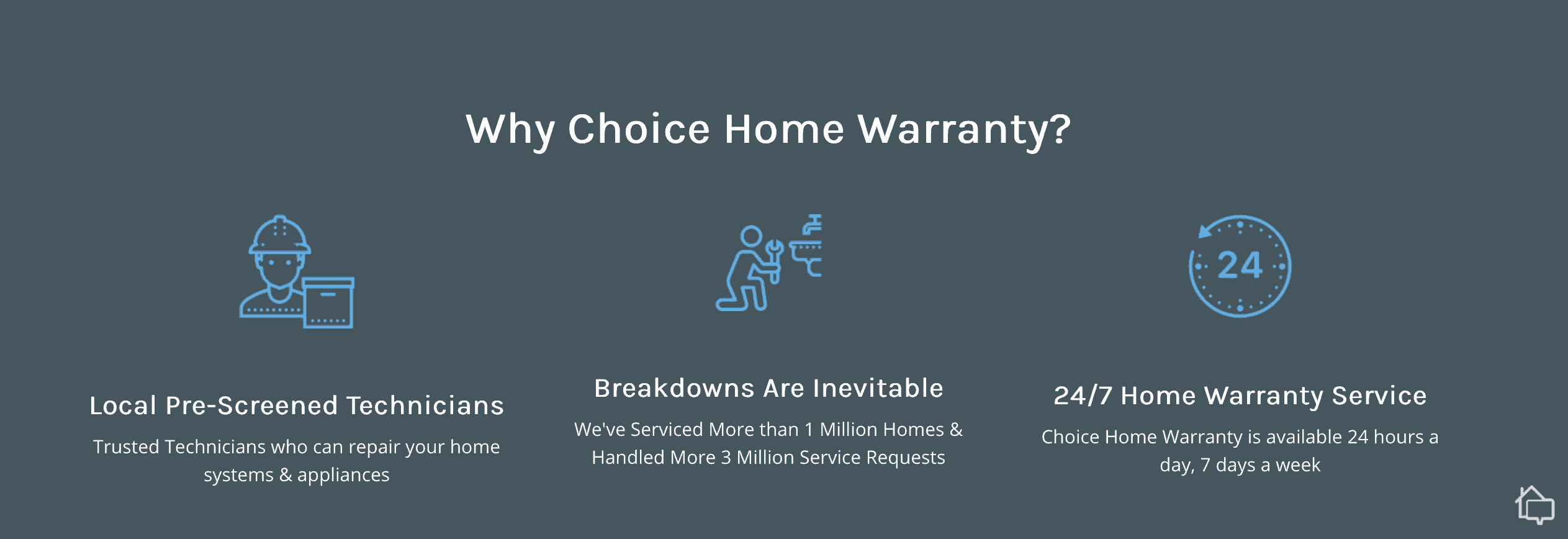 Choice's reasons for selecting home warranty protection