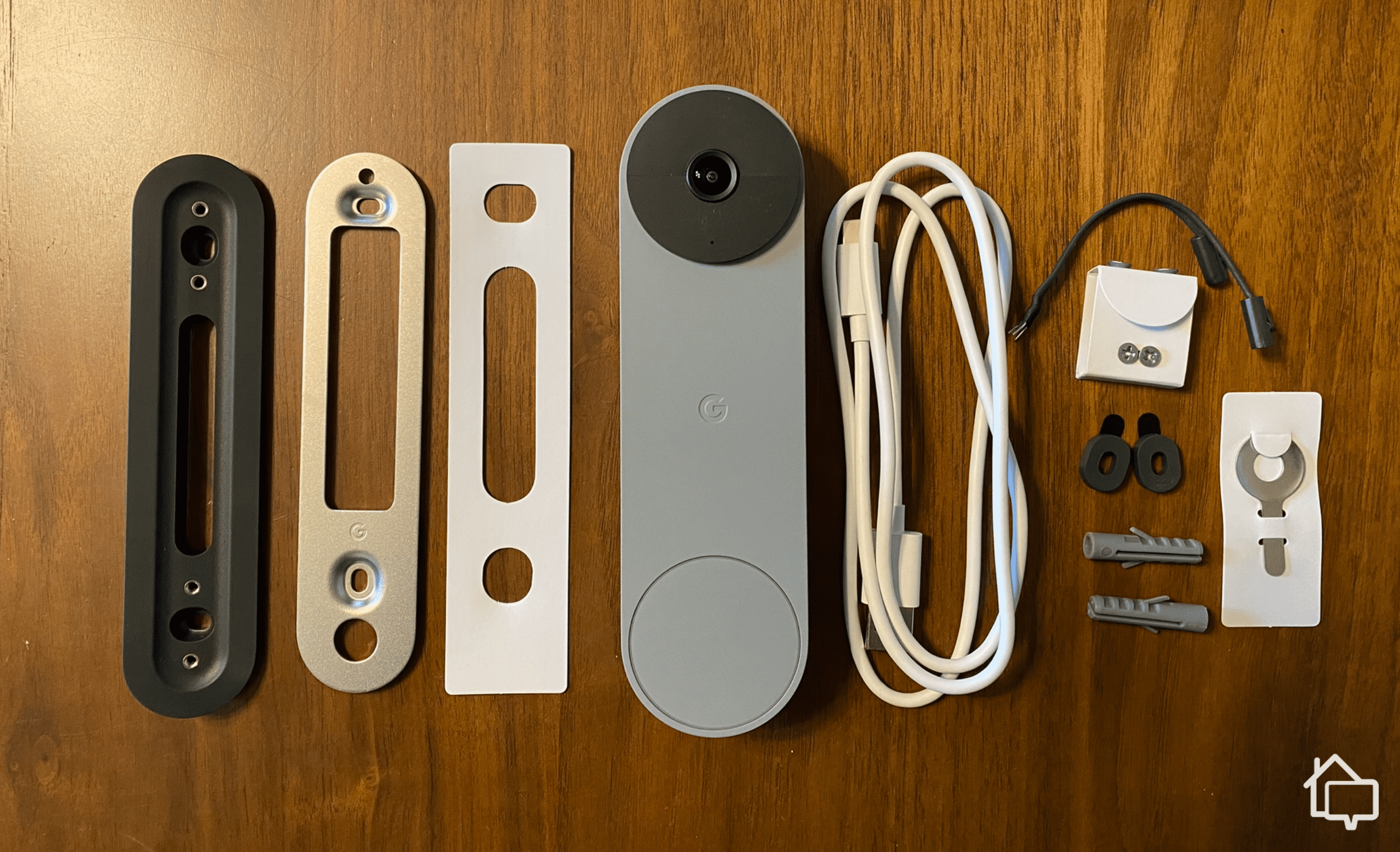 Everything from the Nest Doorbell box