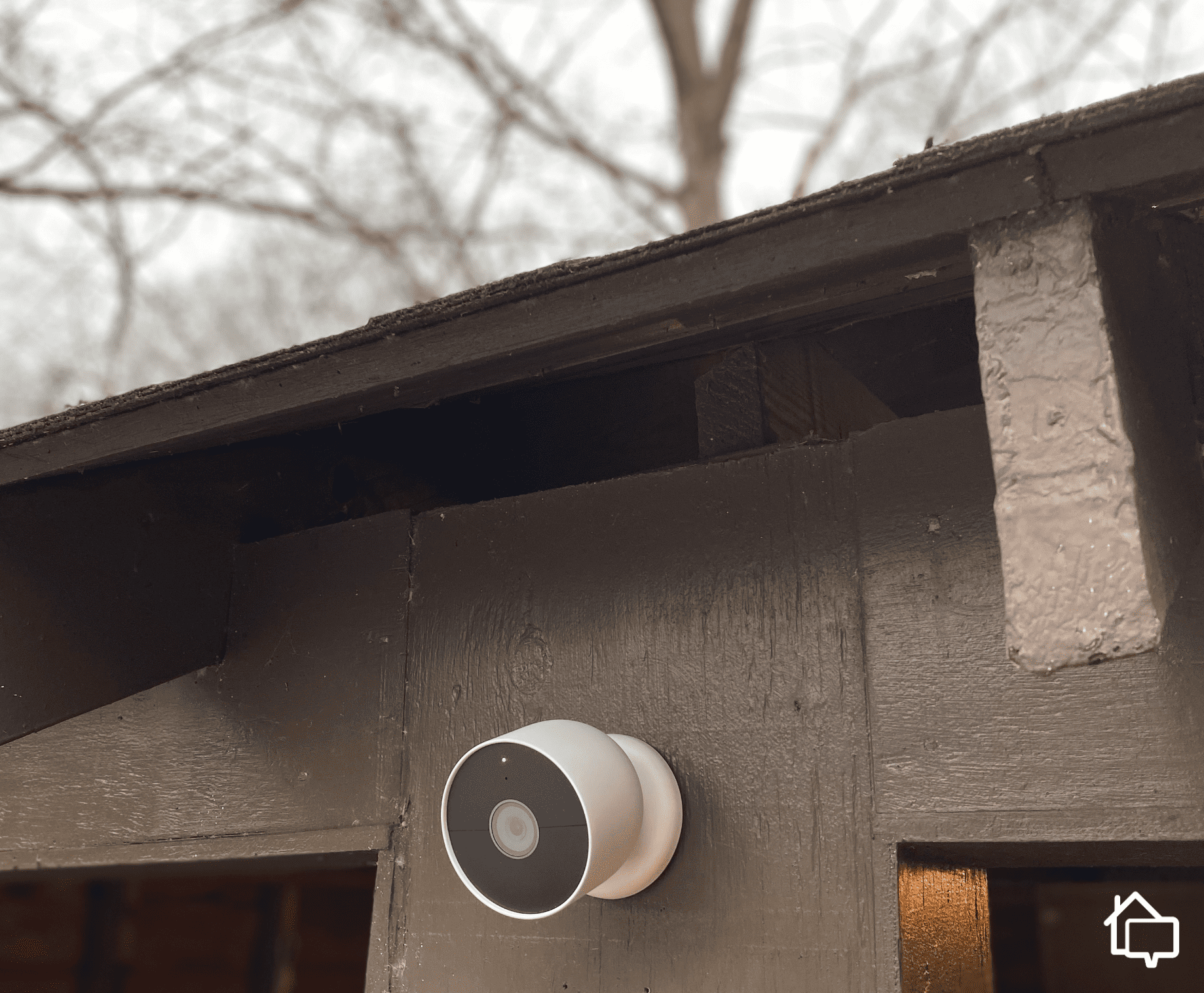 Nest Cam mounted outdoors