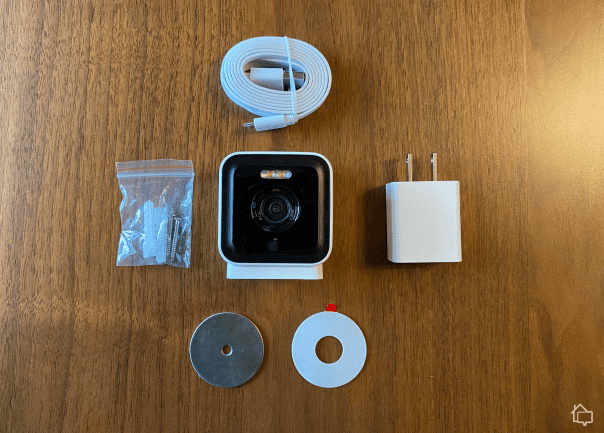 Wyze Cam v3 Pro box contents.