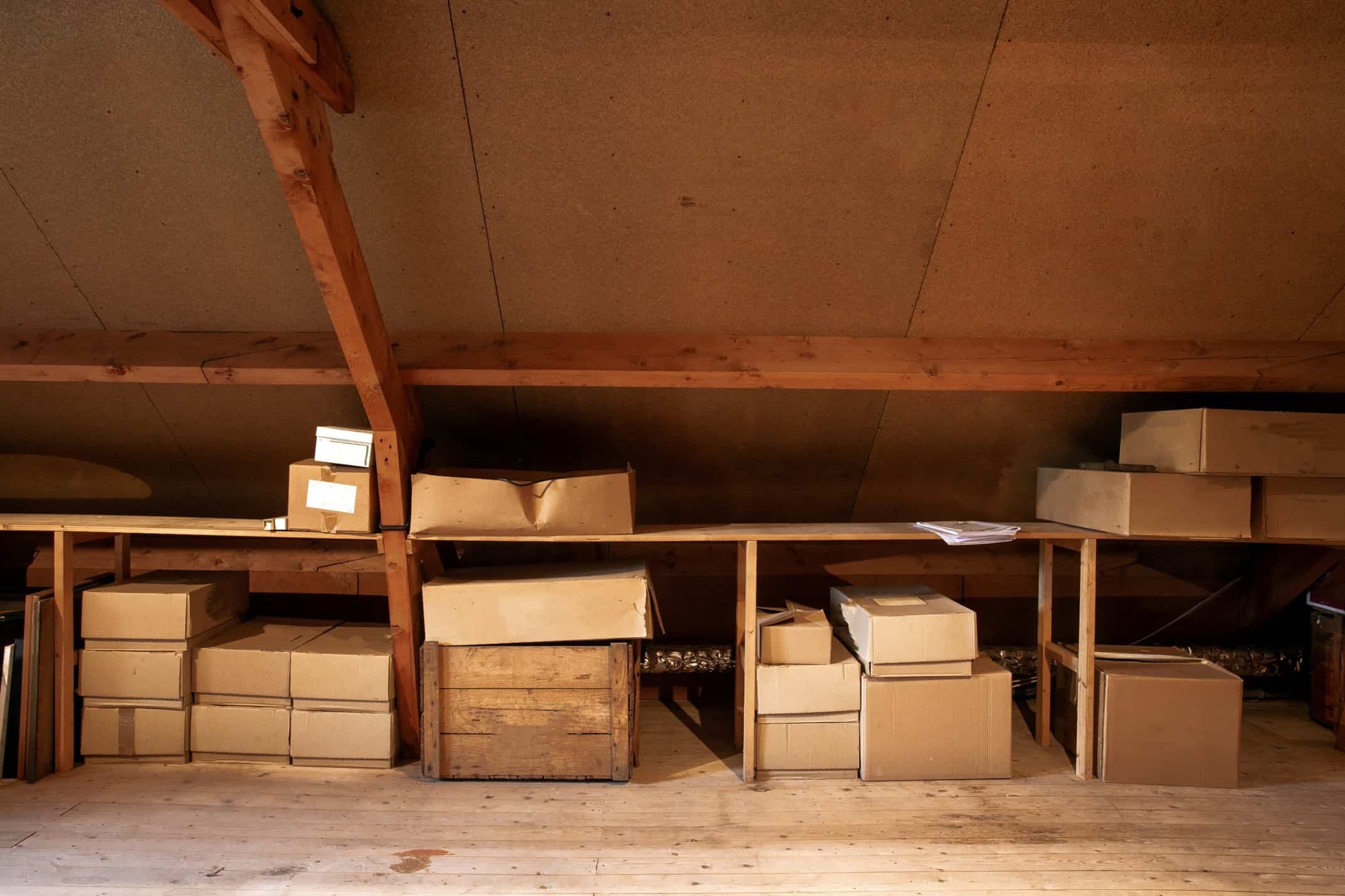 Boxes in the attic