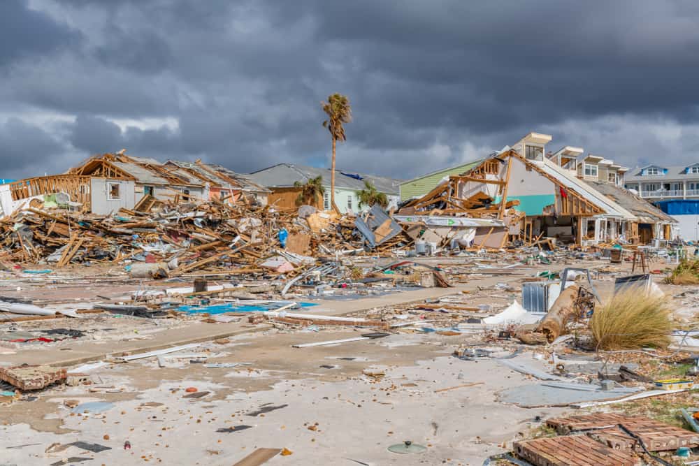 Destoryed homes