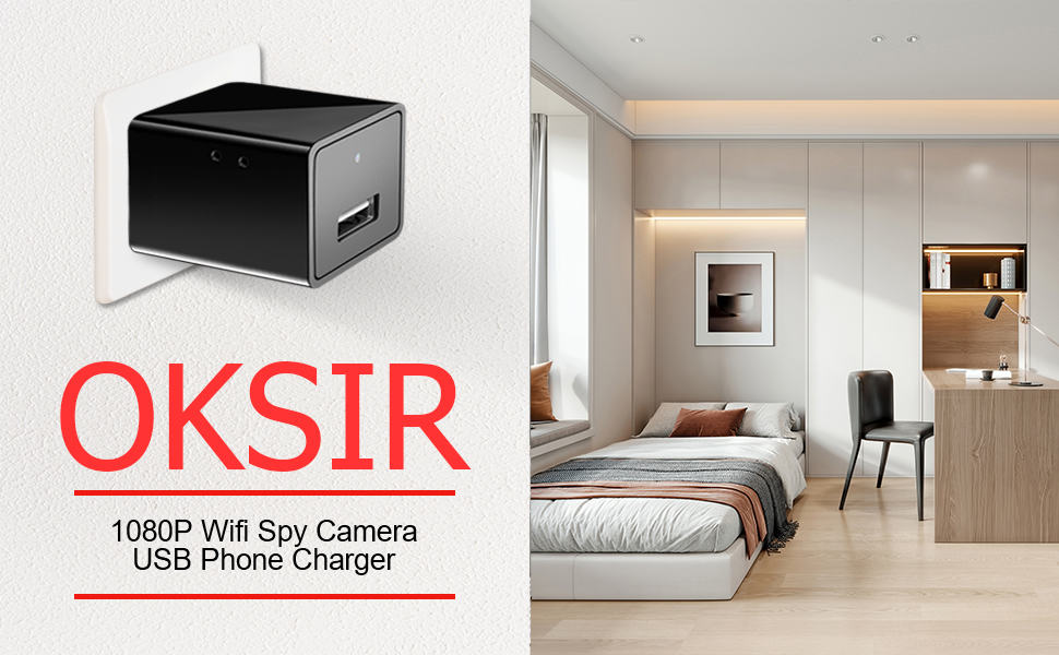 OKSIR Hidden Spy Camera USB Charger Image