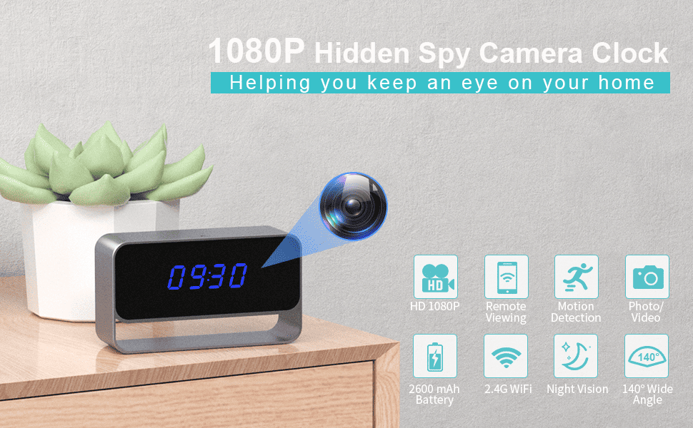 GooSpy Hidden Camera Clock Product Image
