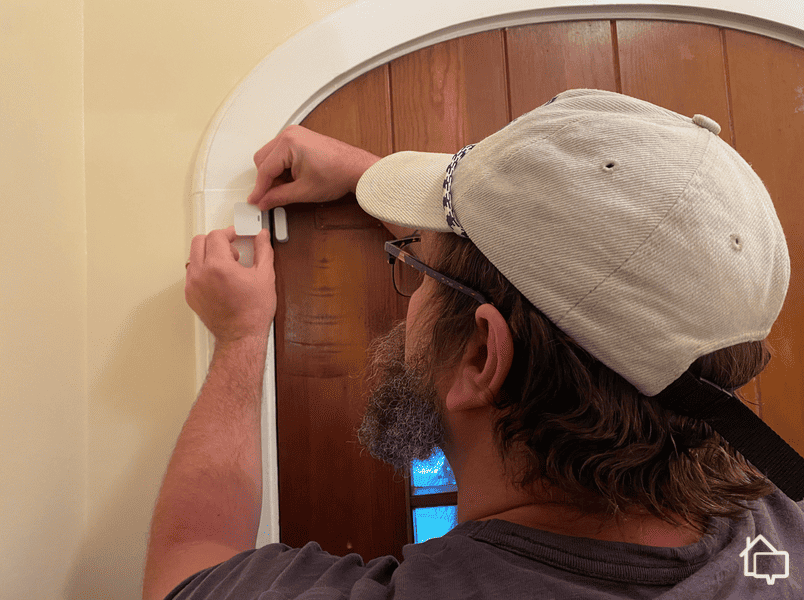 Installing an Entryway Sensor on my front door