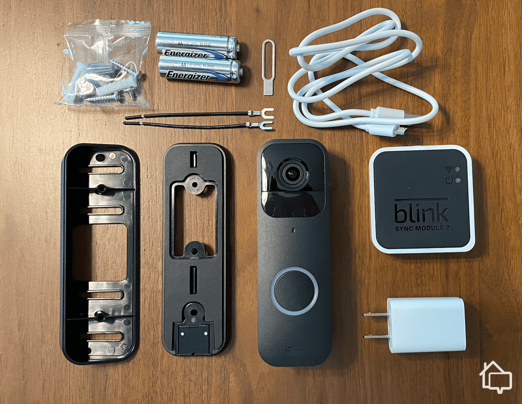 Everything included with the Blink Video Doorbell