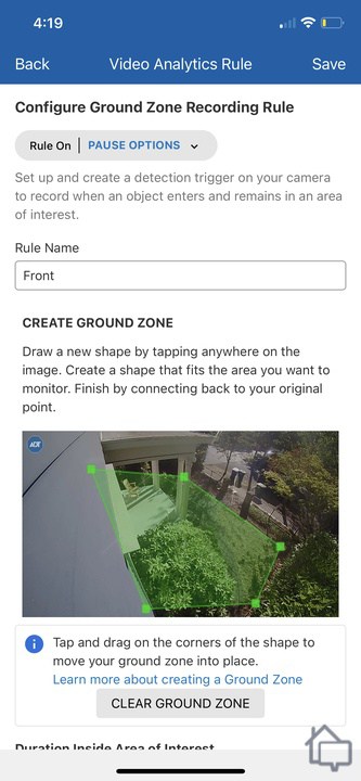 Configuring Ground Zones on our ADT Outdoor Camera