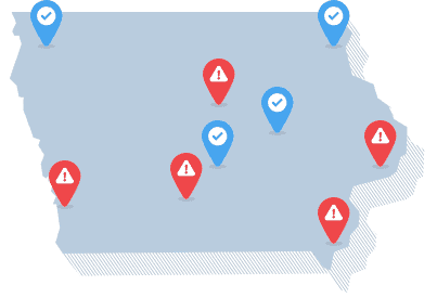 Iowa State Map