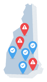 New Hampshire State Map