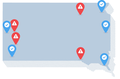 South Dakota State Map