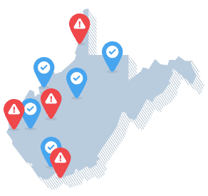 West Virginia State Map