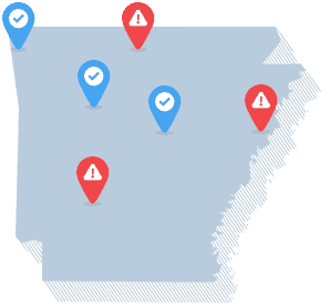 Arkansas state map