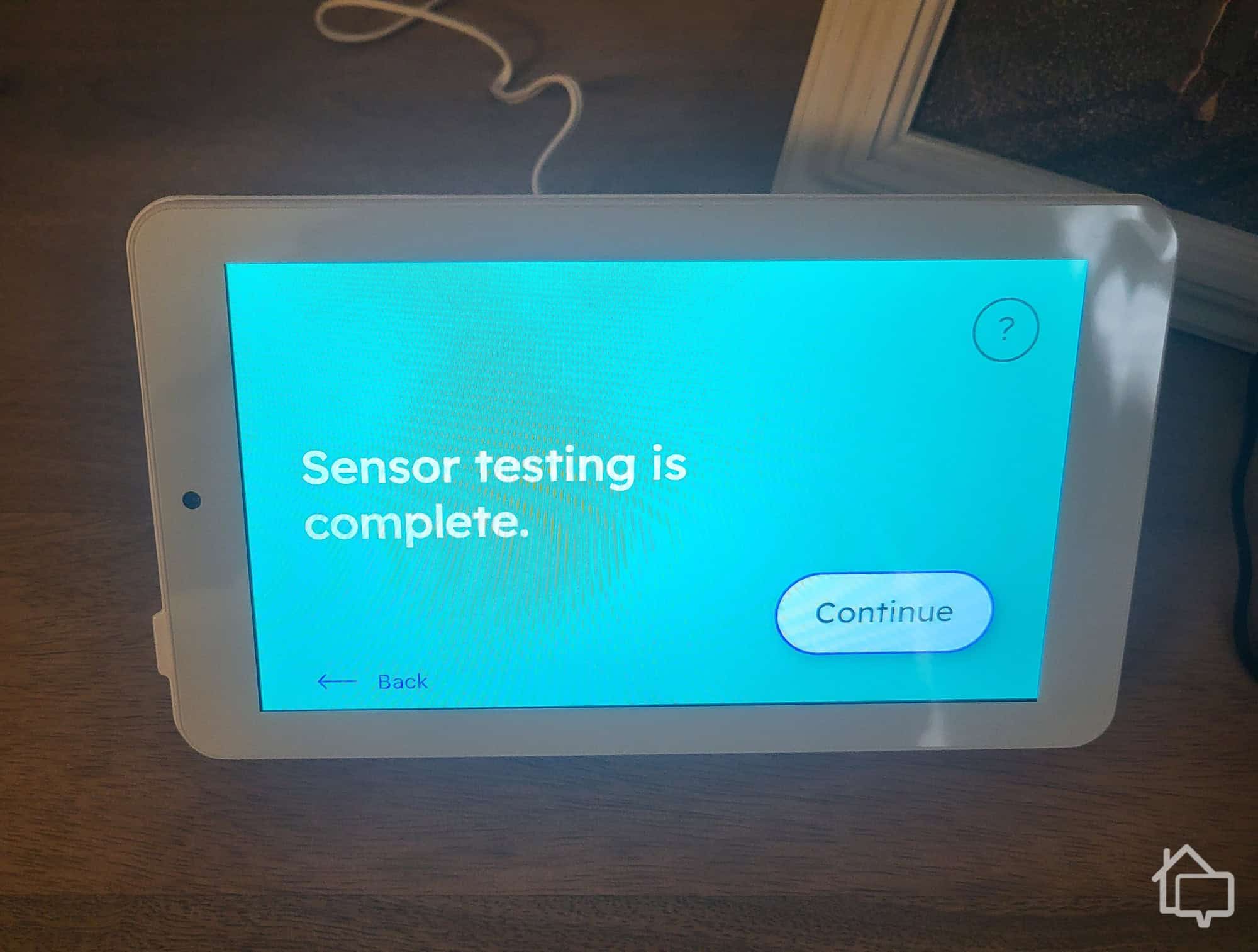 After installing and pairing our sensors, Cove’s control panel automatically conducted a sensor test to ensure they all worked.