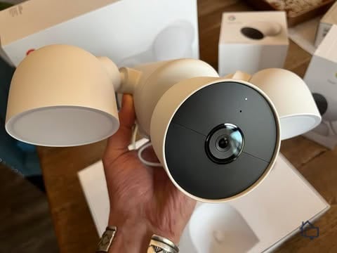 The Google Nest Cam with floodlight is the only device in our ADT system that needed professional installation.