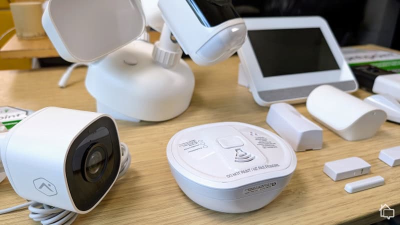 We bought a variety of Frontpoint equipment, including security cameras, security sensors and safety sensors.