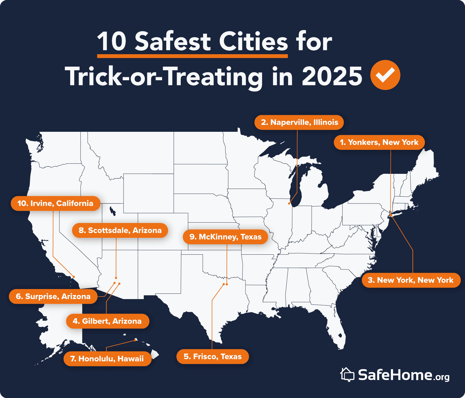 Safe trick-or-treating map