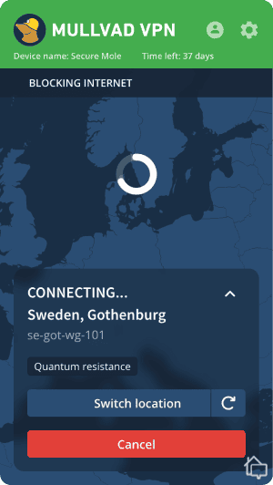 Mullvad Android app Mullvad Android app